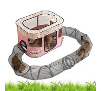 Cat Outdoor Tunnel, Pet Tunnels Enclosure, Spacious Kitten Playground, Easy Setup Design, Strong Weather Resistant Material, 1-Pack, Compact Ideal for Garden, Lawn, Yard, Balcony