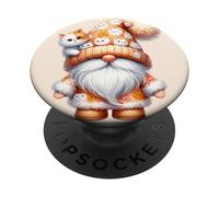 Cat Owner Must Haves For Cat Grandpa Life With Cute Kitten PopSockets PopGrip Adhesivo