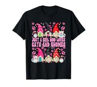 Cat Owner Must Haves For Girls Who Loves Cats and Gnomes Camiseta