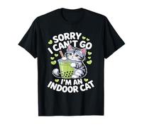 Cat Owners Introverts Sorry I Cant Go Im An Indoor Cat Camiseta