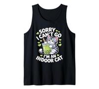 Cat Owners Introverts Sorry I Cant Go Im An Indoor Cat Camiseta sin Mangas