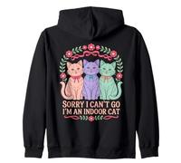 Cat Owners Introverts Sorry I Can't Go I'm An Indoor Cat Sudadera con Capucha