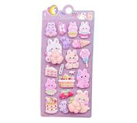 Cat Paw 3D Stickers For Kids - Glow-In-The-Dark Squeeze Toy Decals, Soft Stickers, Fluorescent Animal Paw Art | For Scrapbooking Journaling & Teens