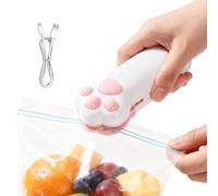 Cat Paw Bag Fasteners, Food Snack Sealing Machine, 8 Inches Kitchen with Heat Function, Sealing Tool with Safety Lock, Kitchen Storage Easy, Food Preservation Supplies for Home