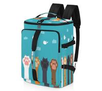 Cat Paw Bird - Mochila deportiva para hombres y mujeres, bolsa de fin de semana de gato con compartimento para zapatos, bolsa de noche de 47.5 L para deportes, gimnasio, viajes, color, 47.5L,