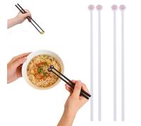 Cat Paw Chopsticks, Adorable Reusable Non-Slip Cat Chopsticks Perfect Gift for Cat Lovers and Fun Dining Experience (2*White)