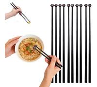 Cat Paw Chopsticks, Adorable Reusable Non-Slip Cat Chopsticks Perfect Gift for Cat Lovers and Fun Dining Experience (Black*5)