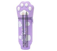 Cat Paw Design Pencil Pouch, Pencil Case Pouch, Cat Paw Storage Pencil Box, Cat Paw Storage Pencil Box, 22x6.5x7.5cm Silicone Pencil Box with Cute Design, Cute Pencil Holder for School Supplies