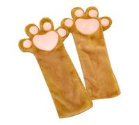 Cat Paw Gloves for Girls - Warm Full Finger Gloves, Plush Animal Dress Up Accessories for Teens & Adults | Cute Cat Paw Winter Role-Play Costume Glove Set with SoundAirbags for Halloween Parties