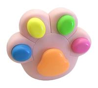 Cat Paw Highlighters - Smooth Writing No Bleed Set, Cute Color with Easy Grip Barrel, School Supply with Vivid Ink, Office Tool for Journaling Notes, Highlighter for Student Teacher Coloring Use