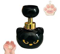 Cat Paw Soap Dispenser, Cute Cat Paw Print Foam Soap Dispenser, Creates Pawprint Shaped Bubbles Foaming Hand Dispensers, Refillable Empty Foam Liquid Container for Bathroom Kitchen (1pcs)