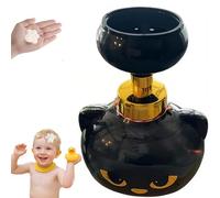Cat Paw Soap Dispenser, Cute Cat Pawprint Foam Soap Dispenser,Refillable Black Kitty Foaming Press Pump Bottle Can Creates Paw-Shaped Foam for Bathroom Kitchen, Cat Lovers Gift (1 Pcs)