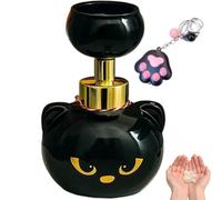 Cat Paw Soap Dispenser Halloween Black Cat Paw Print Foaming Hand Wash Bottle Cute Refillable Soap Pump for Bathroom Kitchen Sink Kids Handwashing Fun Gift Kawaii Home Decor(1pc)