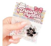 Cat Paw Squeeze, Soft Play Toy, Leisure Game Companion, Pocket Classroom Relaxation Study Helper, Engaging Party Office Waiting Room Activity, Fun Gear for Kids, Teens, Adults, 6cm