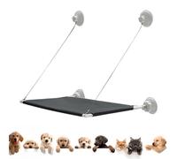 Cat Perch, Foldable Pet Bed Seat, Space Saving Wall Mounted, Strong Suction Cups for Secure Expanded Size 25.1x18.5x18.1inc, Safety Hammock for Small to Large, Ideal for Resting