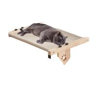 Cat Perch For Windowsill | Wooden Cat Bed Nest | Adjustable Cat Windowsill Perch | Cat Hammock Seat For | Cat Bed with Cushioned Cover Easy To Install & Clean Wood For Sleeping, Playing