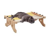 Cat Perch For Windowsill | Wooden Cat Bed Nest | Adjustable Cat Windowsill Perch | Cat Hammock Seat For | Cat Bed with Cushioned Cover Easy To Install & Clean Wood For Sleeping, Playing