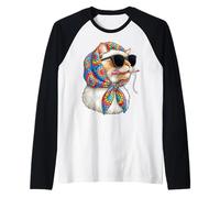 Cat Pet Granny Square Crochet Yarn Crochet Lover Camiseta Manga Raglan