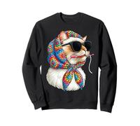 Cat Pet Granny Square Crochet Yarn Crochet Lover Sudadera