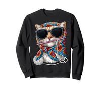 Cat Pet Granny Square Crochet Yarn Crochet Lover Sudadera
