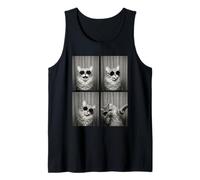Cat PhotoBooth Gafas de Sol Funny Dab Cats Lover Camiseta sin Mangas