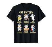 Cat Physics Science Lab Stem Quantum Meow Theory Camiseta