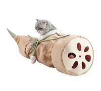 Cat Play Tunnel,Interactive Foldable Cave Toy - Bunny Hideplace Tunnels with Ball - for Christmas Outdoor Indoor Cats Kittens Puppies Bunnies