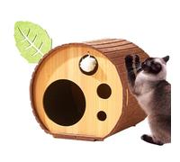 Cat Playhouse For Multiple Cats, Cat Condo With Scratch Board, Cozy Cat Cave For Kittens, Scratchboard Cat Climbing Stand, Decorative Tree Hole Cat House, Cat Play Cave For Kittens