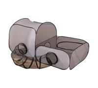 Cat Playpen Tent, Foldable Mesh Enclosure, Portable Pet Tunnel Fence, Breathable Sides, Zippered Openings, Lightweight Frame, Indoor Outdoor Use, Safe Play Space, Perfect for Kitten, Bunny