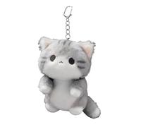 Cat Plush Keychain, Funny Lightweight Portable Bag Pendant, 3.54x1.18 Inch | Stuffed Cat Keychain, Cute Plush Pendant For Bags, Adds Fun Style For Daily Travel, School, Office, Home, Party Use