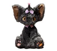 Cat Plush Toy - Black Cat Doll For Kids | Short Plush with PP Cotton Filling, Cute Decoration, Sleeping Companion, Desktop Ornament, Gift For Bedroom, Nursery, Or Workplace