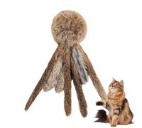 Cat Plush Toy - Interactive Kitten Play, Realistic Self Play Chew Toys for Cats, Funny Cat Entertainment Toy with Biting Exercise for Kittens Indoor Cattery Use, Active Plays Pet Toys for Daily Fun