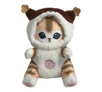 Cat Plush, Ultra Soft Breathing Animal Cats , 11.81x9.45x6.3 Inches Stuffed Animals Design & Ventilation Sleep Buddy, Soothing Luxurious Doll for Outdoor Activities, Indoor, Birthdays, Holidays