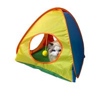 Cat Portable Tent, Exercise Kitten Shelter, 19.69x18.11 Inches Travel Pet Enclosure, Lightweight Foldable Design, Breathable Mesh Panels, Perfect for Garden Lawn Balcony Living Room Outdoor Camping