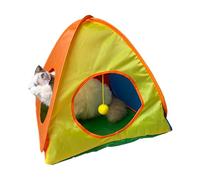 Cat Portable Tent, Exercise Tents Shelter, Travel Kitten Crate, Lightweight Foldable Design Colorful Mesh Enclosure for Indoor Living Room, Balcony, Garden, Lawn, and Outdoor Adventures