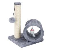 Cat Post, Sisal Scratcher, Kitten Pillar, Durable Scratch, Compact Multifunction Design, Built with Safety and Stability, for Home Dormitory Apartment Use, 11.81x7.87x7.87 Inches