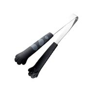Cat Pow Tongs - Pinzas de cocina de silicona de acero inoxidable | Lindas pinzas de diseño de pies de gato que proporcionan un apoyo cómodo para cocinar, como mercancía, tostadas, bagels y más con