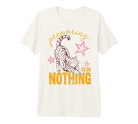 Cat Preparing To Do Nothing Funny Lazy Relaxation Humor Camiseta Premium