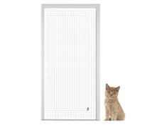 Cat Proof Screen Door - Mesh Barrier Net, Thickened Zipper Closure, Home Entryway | Protective Pet Guard, Reliable Access Solution For Garage Balcony Bedroom, Secure Separation System