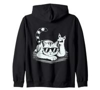 Cat Punk Rock Rocker Heavy Metal Sudadera con Capucha