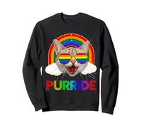 Cat Purride LGBT Rainbow Gay Lesbian Funny LGBT Pride Sudadera