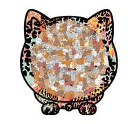 Cat Puzzle - Cute Funny Decor with Photo Frame, Cat Jigsaw Puzzle, Creative Decor with Photo Frame | 135 Pieces Wooden Puzzles For Adults Withs Storage Box For Family, Friend, Animal Lover, Challenge