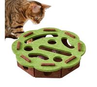 Cat Puzzle Feeder - Interactive Treenor Dispenser, Sensory Bell Toy | Juego de alimentación para estimulación Mental Felina, del aburrimiento y Entrenamiento, Entretenimiento Interior en
