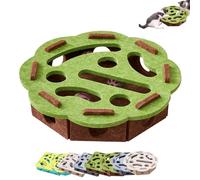 Cat Puzzle Felt Maze Box Cat Toys, Cats Scratch Puzzles Enrichment Box, Interactive Nail File Scratch, Pet Maze and Boxes Game, For Indoor Cats, Scratching & Hunting Fun (A)