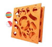 Cat Puzzle Toy, Interactive Intelligence Maze, Multi-Dimensional Play, Sensory-Stimulating Toys with Bell and Ball, Mental Enrichment Game for Boredom Relief, Training, 11.81x11.81x2.36 inches