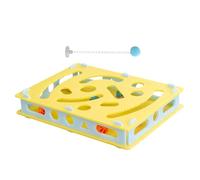 Cat Puzzle Toy, Interactive Maze Game, Hole Digging Activity, Mental Stimulation Challenge, Boredom Relief Design, Puzzle Box 1 Pack, Indoor Exercise Training for Kittens, Cats, 40x30x30cm Multicolor