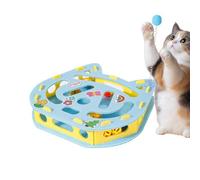 Cat Puzzle Toy - Interactive Puzzle Box with Jingle Balls Teaser, Enrichment Activity Toy for Cats Home Living Room Play Area | Mental Stimulation Training Tool for Behavior Improvement and Solo Play