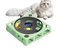 Cat Puzzle Toy, Strategy Game, Treat Maze Box, Interactive Turntable Toys, Enrichment Puzzles for Smart Cats, Home, Living Room, Bedroom, Playroom, Pet Corner, Pets Rooms, 9,84 x 9,84 x 2,36 pulgadas