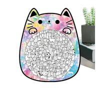 Cat Puzzles For Kids | 135-Piece Cute Animal-Shaped Wooden Jigsaw Toy | Educational And Fun Puzzle For Boys, Girls, And Adults | Ideal For Birthday, Holiday, Home, Classroom, Or Party Projects | Engag