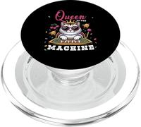 Cat Queen of The Slot Machine Casino Gambling Gambler PopSockets PopGrip para MagSafe